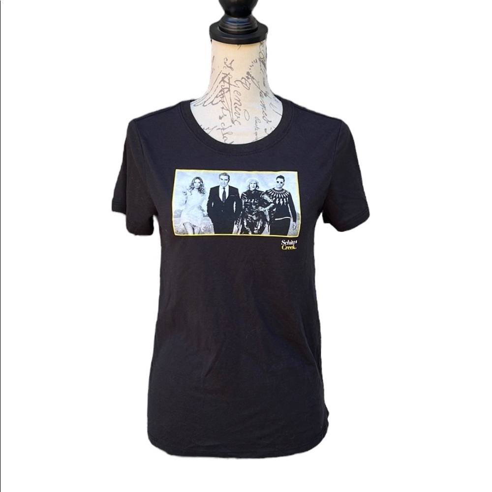 Schitts Creek womens black graphic T size S